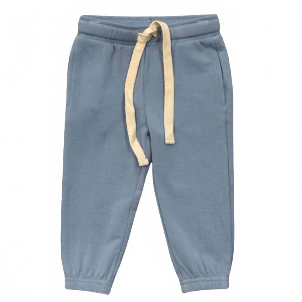 NEW BABYSPROUTS kid's drawstring jogger in dusty blue